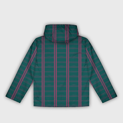 Женская ветровка Color dark cage pink stripes / 3D-Белый – фото 2