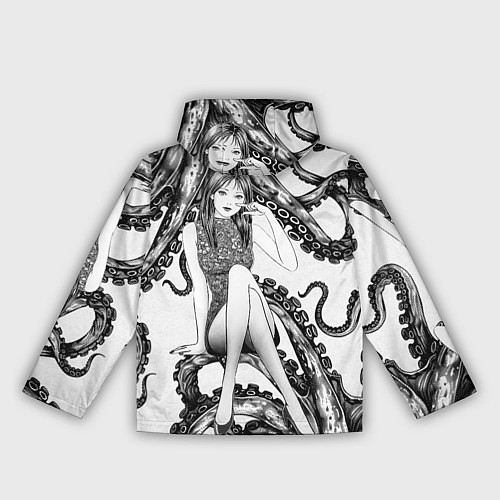 Женская ветровка Junji Ito Death Stranding Tomie and octopus patter / 3D-Белый – фото 2