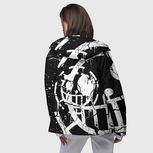 Женская ветровка Doom smile game / 3D-Черный – фото 4