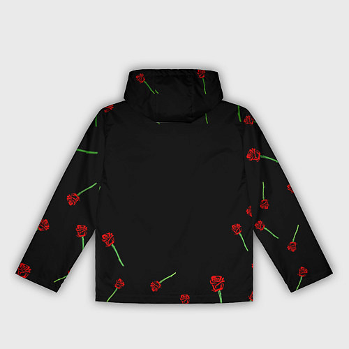 Женская ветровка Doom rose pattern / 3D-Белый – фото 2