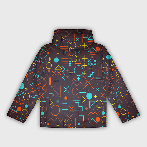 Женская ветровка Different shapes of geometry / 3D-Белый – фото 2