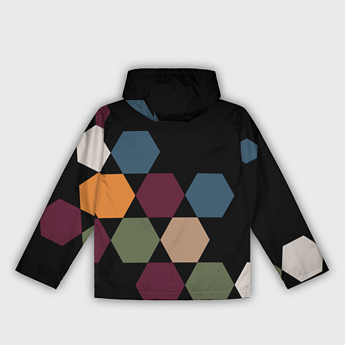 Женская ветровка Honeycombs autumn colors / 3D-Белый – фото 2