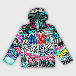 Ветровка с капюшоном женская NBA надписи текстура, цвет: 3D-белый