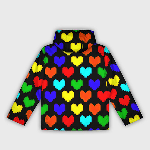 Женская ветровка Doom love pixel pattern / 3D-Белый – фото 2