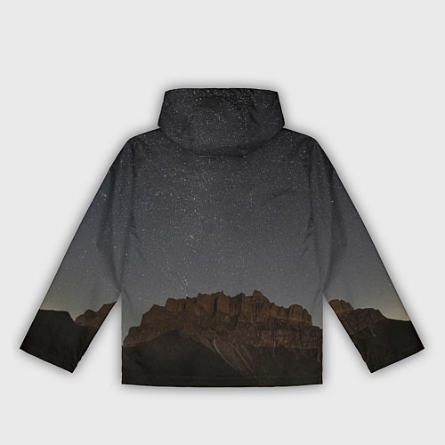 Женская ветровка Массив Метеген под звездами / 3D-Белый – фото 2