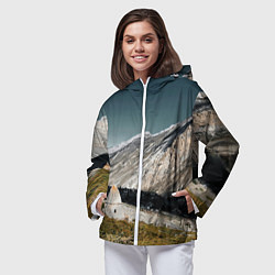 Ветровка с капюшоном женская Фардык-Кешене, цвет: 3D-белый — фото 2