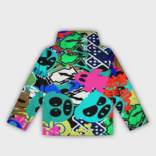 Женская ветровка Monster energy стикеры / 3D-Белый – фото 2