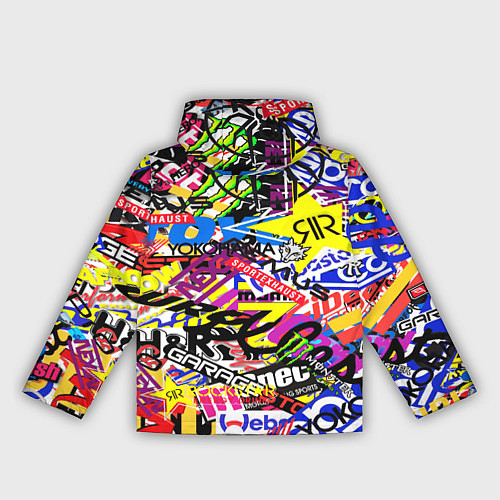 Женская ветровка Monster energy бренды стикеры / 3D-Белый – фото 2