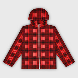 Ветровка с капюшоном женская Color neon red, цвет: 3D-белый
