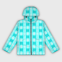 Ветровка с капюшоном женская Color neon light blue, цвет: 3D-черный