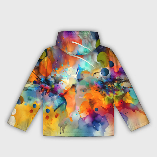 Женская ветровка Ninja - watercolor impressionism / 3D-Белый – фото 2