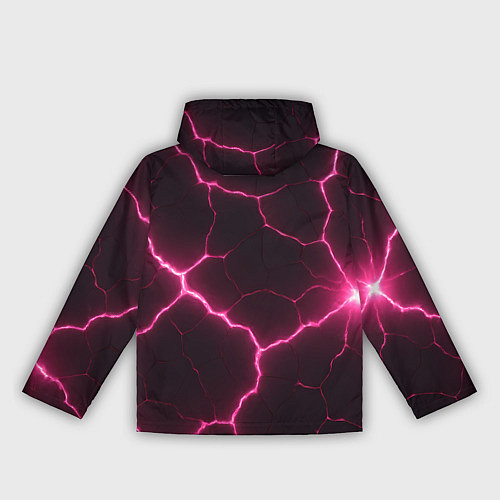 Женская ветровка Розовый свет из разлома плит / 3D-Белый – фото 2