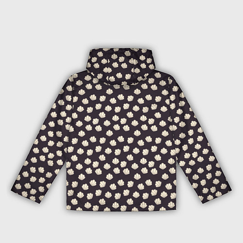 Женская ветровка Паттерн с ракушками / 3D-Белый – фото 2