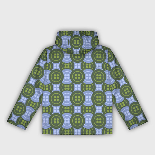 Женская ветровка Зеленые и синие пуговицы / 3D-Белый – фото 2