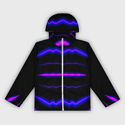 Ветровка с капюшоном женская Color multicoloured neon stripes, цвет: 3D-белый