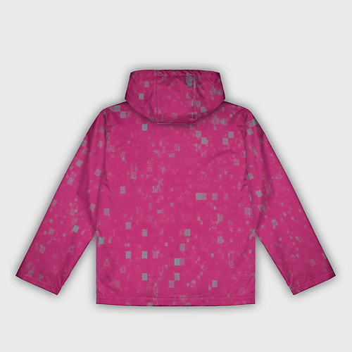 Женская ветровка Color pink brown squares / 3D-Белый – фото 2