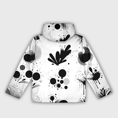 Женская ветровка Растительный паттерн и кляксы - Милан / 3D-Белый – фото 2