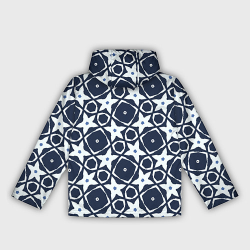 Женская ветровка Звезды и ромбы на синем / 3D-Белый – фото 2