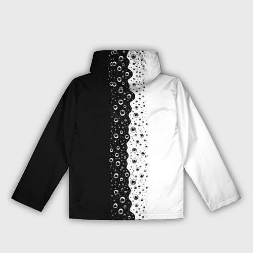 Женская ветровка Лучше вода у друга черно-белый узор / 3D-Белый – фото 2