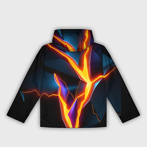 Женская ветровка Neon orange glow / 3D-Белый – фото 2