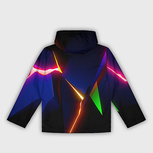 Женская ветровка Neon colored geometric / 3D-Белый – фото 2