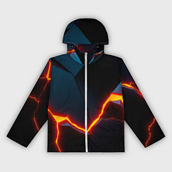 Ветровка с капюшоном женская Breaking block, цвет: 3D-белый