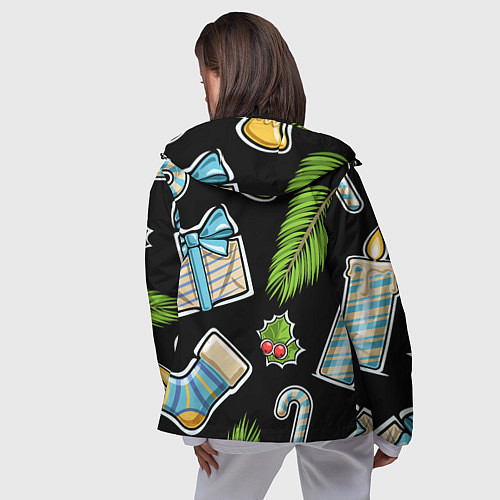 Женская ветровка Christmas soul / 3D-Черный – фото 4