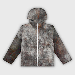 Ветровка с капюшоном женская Абстракция - gray stone, цвет: 3D-белый