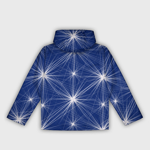 Женская ветровка Звезды на синем фоне / 3D-Белый – фото 2