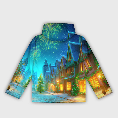 Женская ветровка Праздничный новогодний салют / 3D-Белый – фото 2