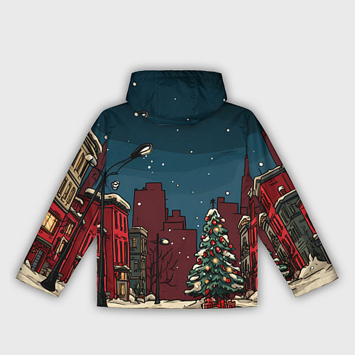 Женская ветровка Новогодняя ночь / 3D-Белый – фото 2