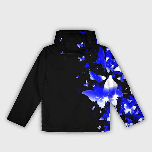 Женская ветровка Наполи бабочки текстура / 3D-Белый – фото 2