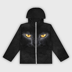 Ветровка с капюшоном женская Черная кошка, цвет: 3D-белый