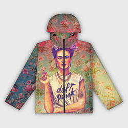 Ветровка с капюшоном женская Фрида, цвет: 3D-черный