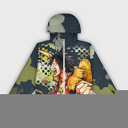 Ветровка с капюшоном женская One Piece, цвет: 3D-белый