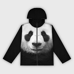 Ветровка с капюшоном женская Взгляд панды, цвет: 3D-черный