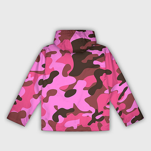 Женская ветровка Камуфляж: розовый/коричневый / 3D-Белый – фото 2