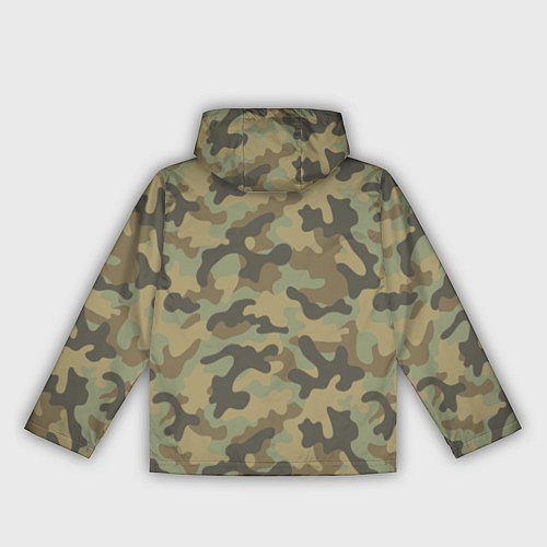 Женская ветровка Камуфляж: хаки / 3D-Белый – фото 2