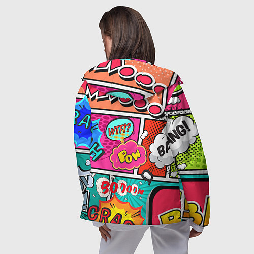 Женская ветровка POP ART / 3D-Черный – фото 4