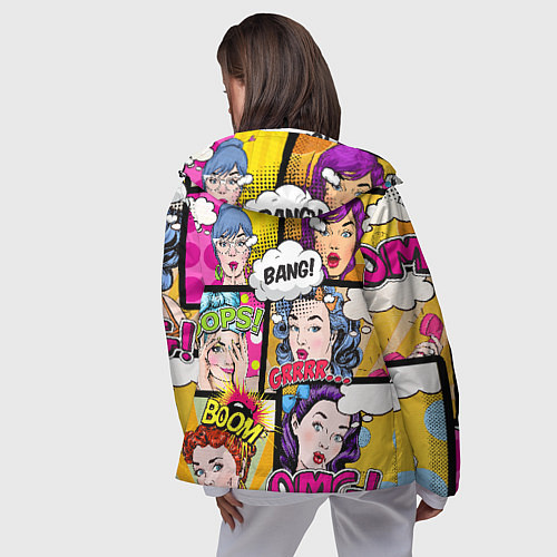 Женская ветровка POP ART / 3D-Черный – фото 4