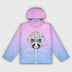 Ветровка с капюшоном женская Raccoon: Free Spirit, цвет: 3D-белый