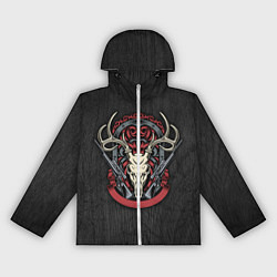 Ветровка с капюшоном женская Охотничий трофей, цвет: 3D-белый