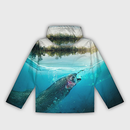 Женская ветровка Рыбалка на спиннинг / 3D-Белый – фото 2