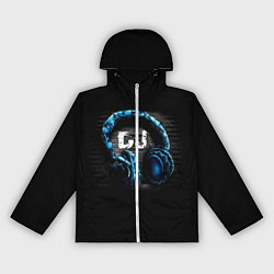 Ветровка с капюшоном женская DJ, цвет: 3D-белый