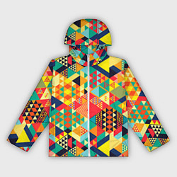 Ветровка с капюшоном женская Геометрия, цвет: 3D-белый